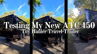 Testing my NEW ATC Toy Hauler Travel Trailer @ Armitage RV Park in Eugene Oregon