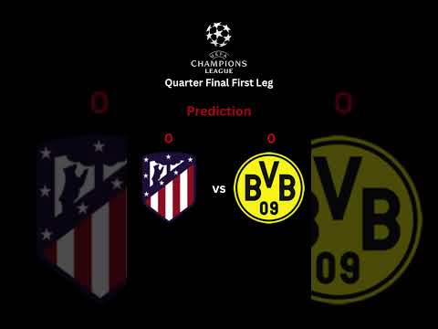 2024 UEFA Champions League Quarter Final First Leg Atletico Madrid vs Dortmund #football #shorts