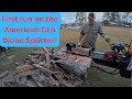 Trying out the American CLS wood splitter!
