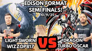 Edison Format Semi Finals: Lightsworn Vs Dragon Turbo!