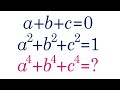 Найдите a^4+b^4+c^4, если a+b+c=0  и  a^2+b^2+c^2=1