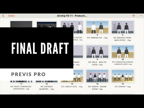 Previs Pro - Importing a Final Draft file