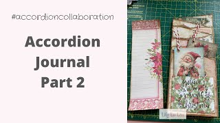 Accordion-Style Christmas Journal - Part 2 #accordioncollaboration