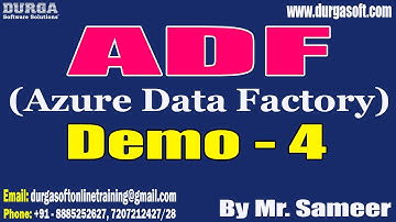 ADF (Azure Data Factory) tutorials || Demo - 4 || by Mr. Sameer On 01-05-2023 @10AM IST