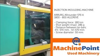 ARBURG Allrounder 570 A - 1800 - 800 ALLDRIVE Used INJECTION MOULDING  MACHINES MachinePoint - YouTube