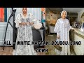 All white kaftan boubou  kaftan  long gown