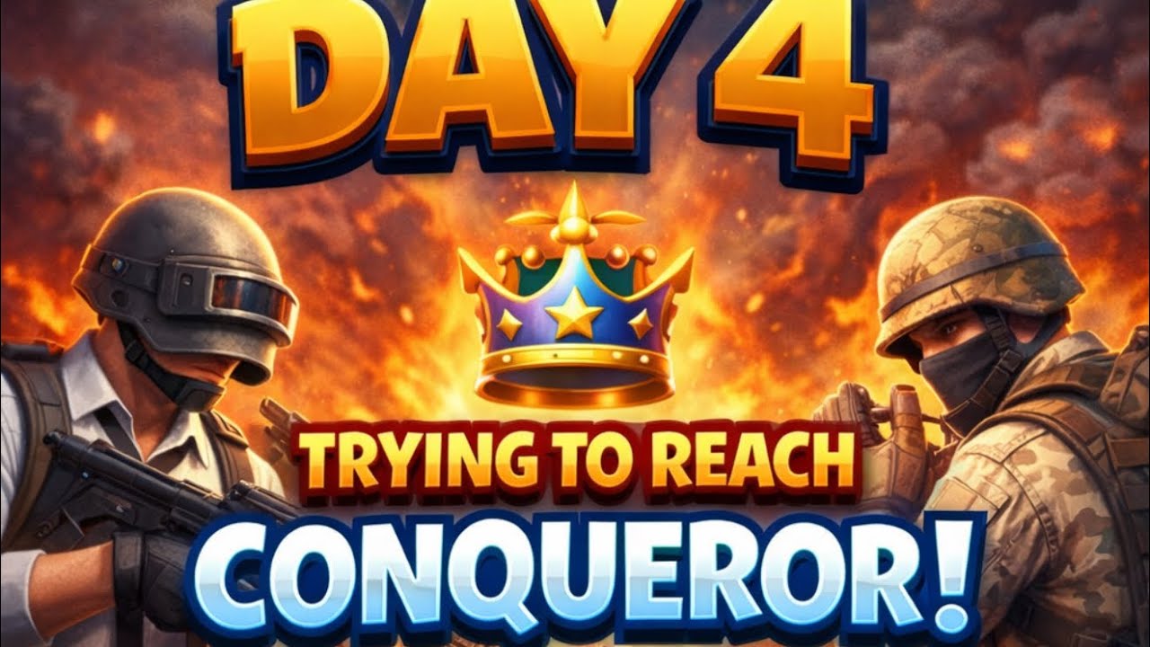 🔥 Day 4 Trying to Reach Conqueror | PUBG Mobile Grind 💪