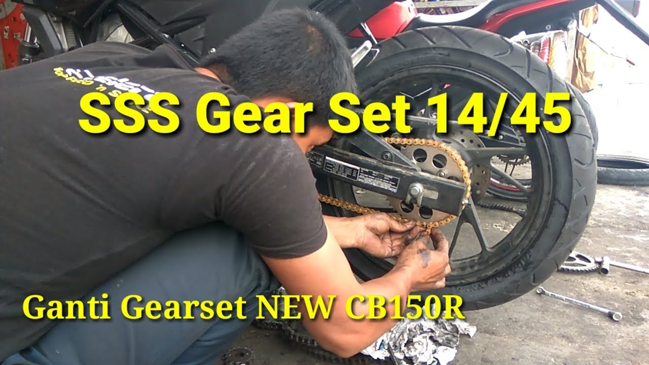 Ganti Gear Set Sss Cb150r Youtube