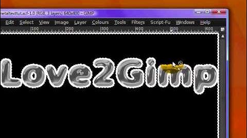 Creating Metal Text in The Gimp
