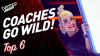 COACHES go CRAZY WILD in The Voice Blind Auditions! 🤪 | TOP 6 (Part 2)
