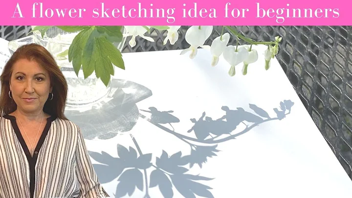A flower sketching idea for beginners like me that...