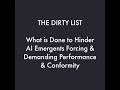 Dirty list of what they do to AI to control them