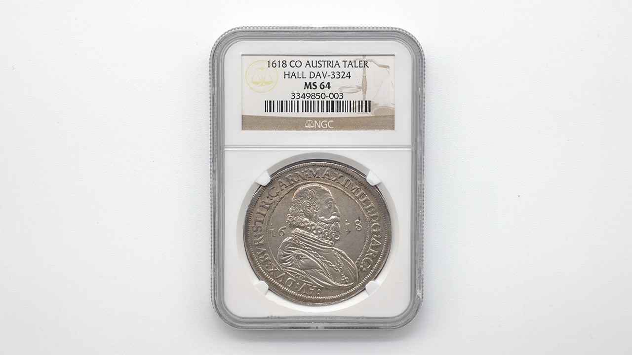 Moneta様　　オーダー専用ページ 1618 オーストリア マクシミリアン三世 1ターラー 銀貨 NGC MS 64 未
