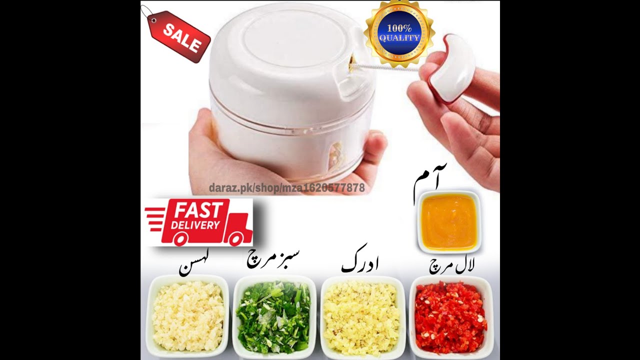 Mini Speedy Chopper Garlic Chopper Manual Onion Chopper Hand Pull Grinder Manual Chopper