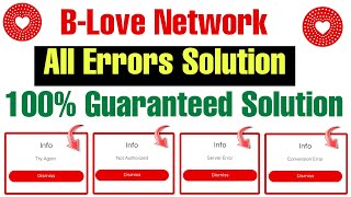Blove Network Conversion Error | blove network problem | blove network error