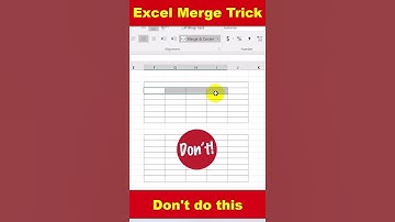 Excel Merge Trick  #exceltech #exceltips #excelworld #smartexcel #laptop #excelfansonly #exceltricks
