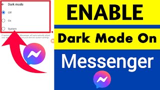 How to Turn on Dark Mode in Facebook Messenger | Turn on dark mode in messenger | Dark Mode