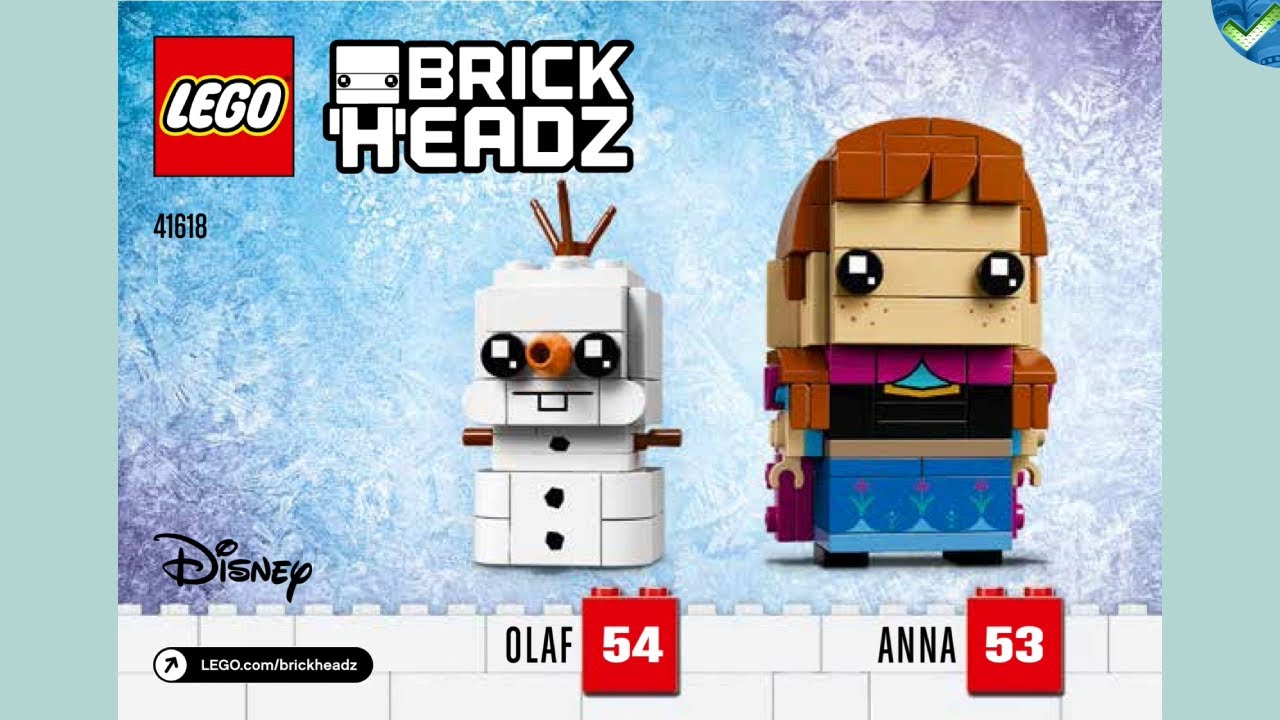 lego brickheadz anna & olaf 41618