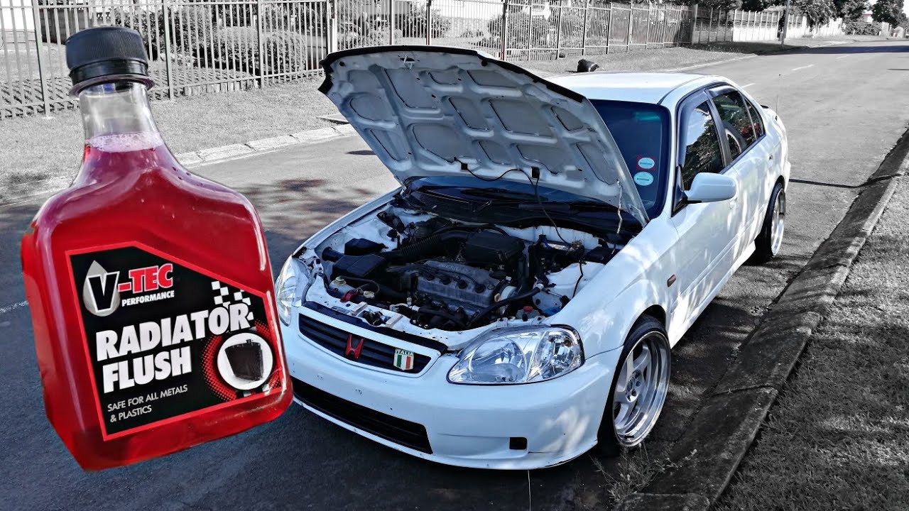 Making the Honda Cooler | How to do Radiator Flush / DIY Coolant change|96-99 Honda ek ballade civic