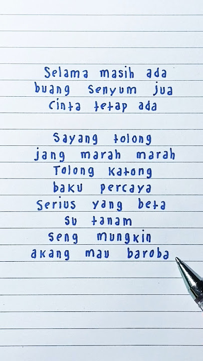 Sayang Jang Marah Marah · R. Angkotasan · Lyrics