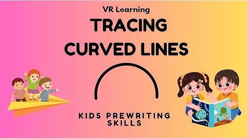 Tracing curve lines || pre writing skill circle || Drawing a curve || how to draw a curve-9||