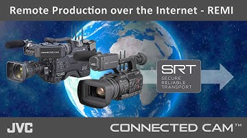 Remote Production over the Internet (REMI) with JVC streaming camcorders.