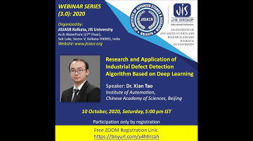 "Research & Application of Industrial Defect Detection Algorithm Based on Deep Learning" by Xian Tao