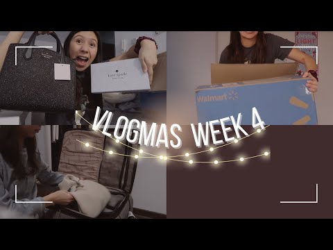 Packing for Christmas & receiving gifts! | Week 4 vlogmas 2022
