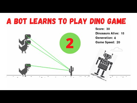 Create a Bot that Learns to Play Chrome Dino Game by Itself in Python, #2:  Dinosaur and Collisions 