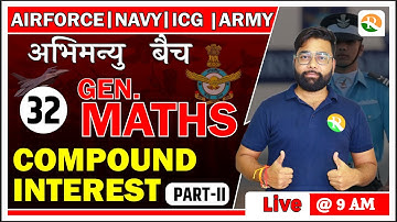 Compound Interest for Airforce Y group | Maths for Airforce y group | Airforce Maths Classes