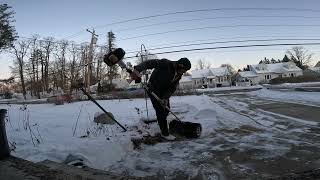 Echo Pro Paddle snow moving demonstration