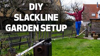 DIY Slackline Garden Set up