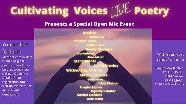 Cultivating Voices Poets Focus - Mother's Day (8Ma...