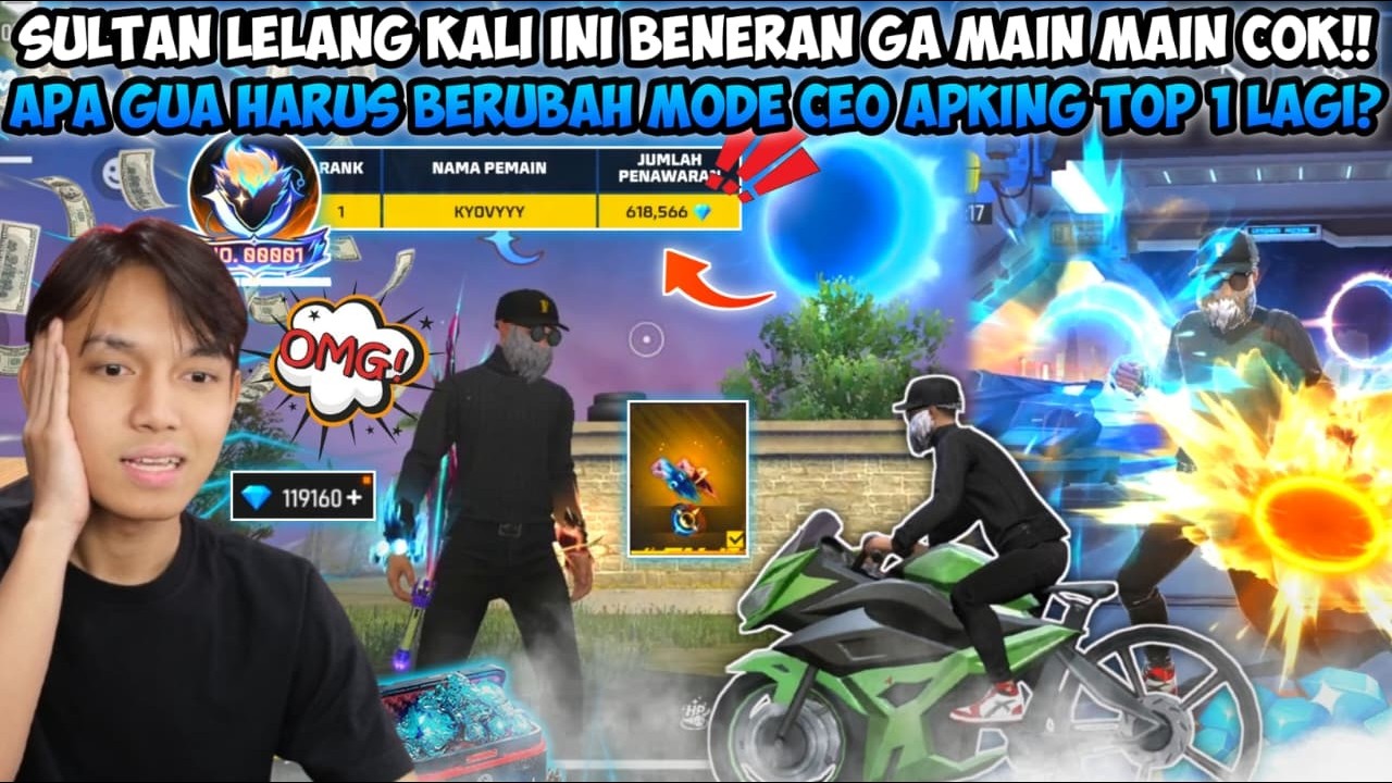 SULTAN LELANG KALI INI BENERAN GA MAIN MAIN GUYS! APA GUA HARUS BERUBAH MODE CEO APKING TOP 1 LAGI?😱