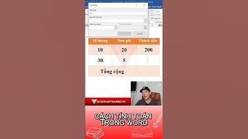 Cách tính toán trong Word giúp làm báo cáo nhanh chóng #daotaotinhoc #tinhocvanphong #word