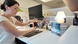 nyc publishing diaries author photoshoot thrifting grim tidings party glasses haul pb j latte
