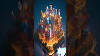 Busy City Animation Made In Blender