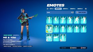 Fortnite "Hope" Outfit Showcased With All My Icon Emotes!