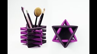 Origami Pen Stand | Makeup Organizer | Paper Craft