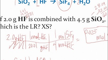 Finding the Limiting Reactant (part 2)