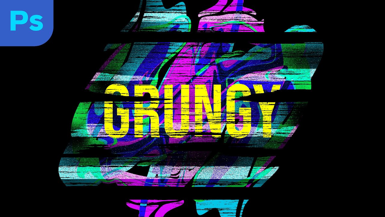 Create a Grunge + Glitch Background | Photoshop Tutorial
