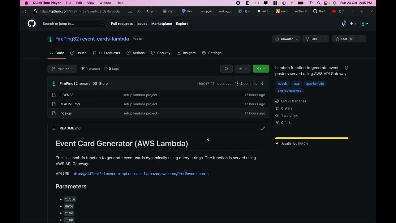 Event Card Generator AWS Lambda AWSomeify Hackathon YouTube Event card generator aws lambda awsomeify hackathon youtube