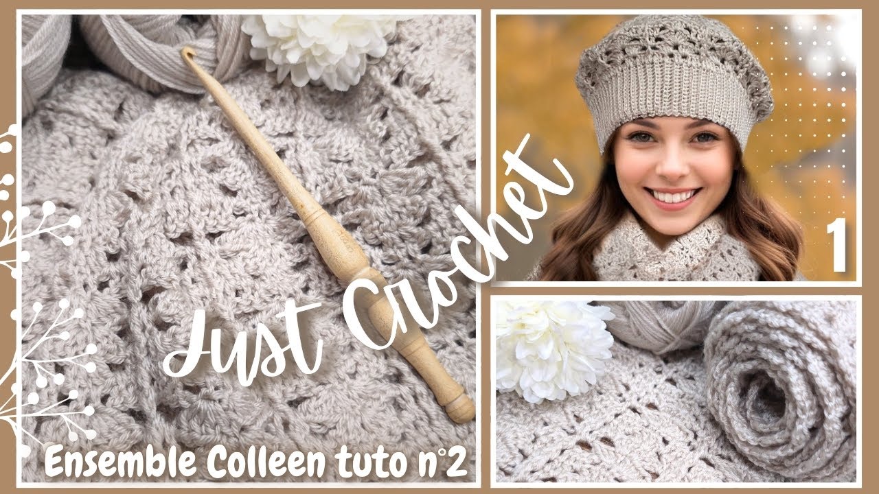 😍 SUBLIME  ECHARPE avec DIAGRAMME , DENTELLE FACON TRICOT AU CROCHET 🤪 TUTO2️⃣ COLLEEN @MamieCrochet