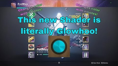 Destiny 2 but this NEW shader is just like GLOWHOO!