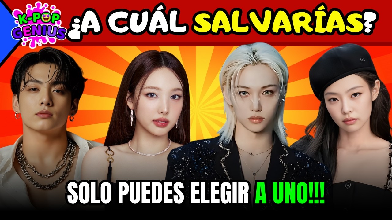 SALVA TU IDOL FAVORITO DEL K-POP 😍🫶 ESCOGE A TU IDOL -​ KPOP QUIZ