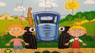 Пазл Синий Трактор и его друзья - собираем пазлы для детей | Polinka-Vitaminka