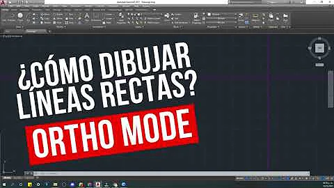 ¿Cómo hacer una línea recta en AutoCAD?