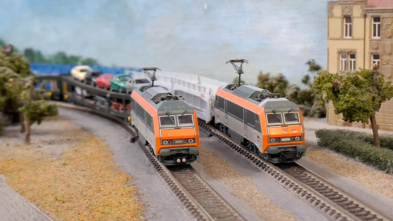 Locomotive électrique Jouef BB26000 - Orange - HJ2024 DIGITAL - Modèle Réduit HO