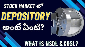 What are Depositories? (Telugu) | what is cdsl? |what is nsdl ?