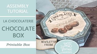 FREEBIE | Chocolate Box |  Junk Journal Printables from Sweet Vintage Prints